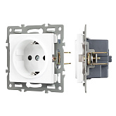 Механизм электрической розетки SCT-MEU1-PL-WH (250V, 16A) (Arlight, -)