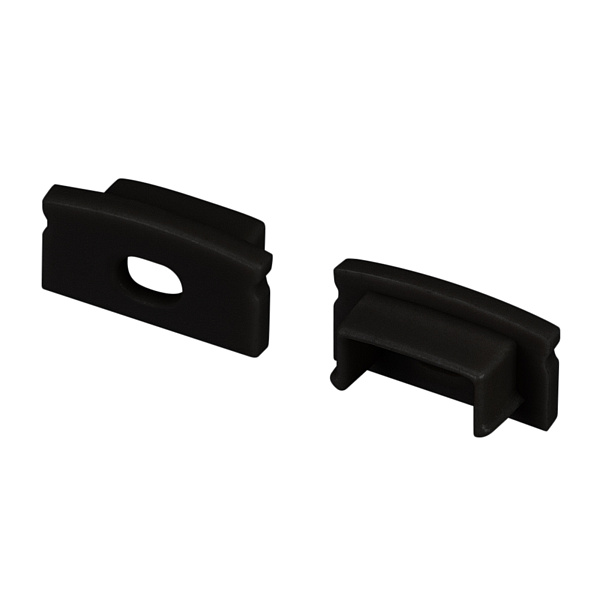 Заглушка LINE-1708 BLACK с отверстием (Arlight, Пластик) Lednikoff