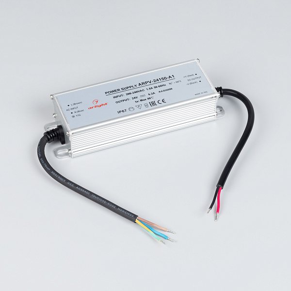 Блок питания ARPV-24150-A1 (24V, 6.25A, 150W) (Arlight, IP67 Металл, 3 года) Lednikoff