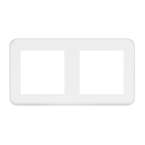 Рамка пластиковая FRM-VERSA-PL-2-WH (Arlight, -) Lednikoff