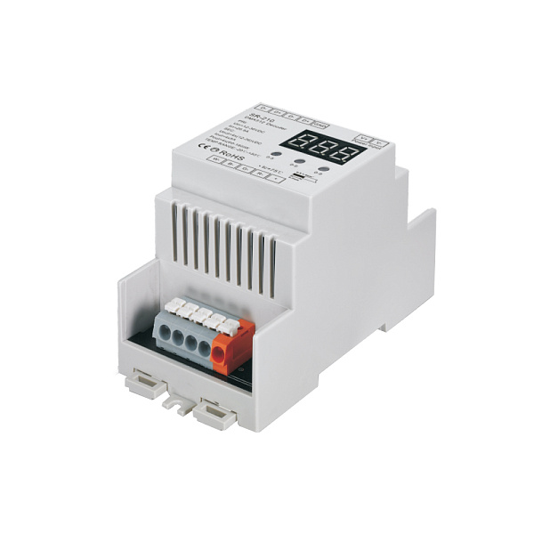 Декодер DMX SR-2108FA-RJ45-DIN (12-36V, 240-720W, 4CH) (Arlight, IP20 Пластик, 3 года) Lednikoff
