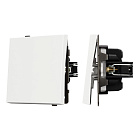 Механизм выключателя одноклавишный перекрёстный SWT-TENDO-MKX1-SFPL-WH (230V, 10A) (Arlight, Матовый белый) Lednikoff