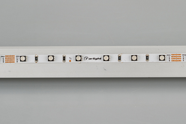 Светодиодная лента MINI-60-24V RGB 5mm (3535, 5m, LUX) (Arlight, 6 Вт/м, IP20) Lednikoff