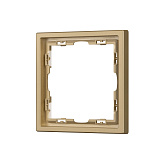 Рамка пластиковая FRM-NOBE-SFPL-1-GD (Arlight, Золотой песок)