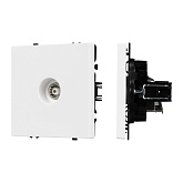 Механизм телевизионной розетки SCT-NOBE-MTV1-SFPL-WH (Arlight, Белый кварц)