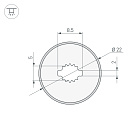 Силиконовый профиль WPH-FLEX-D22-360deg-S8-5m BLACK (Arlight, Силикон) Lednikoff