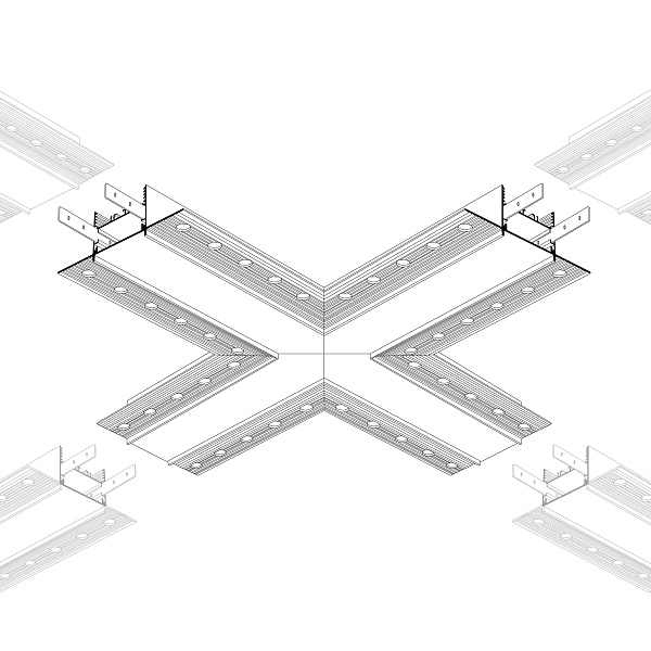 Крестовина SL-LINIA45-FANTOM (Arlight, Металл) Lednikoff
