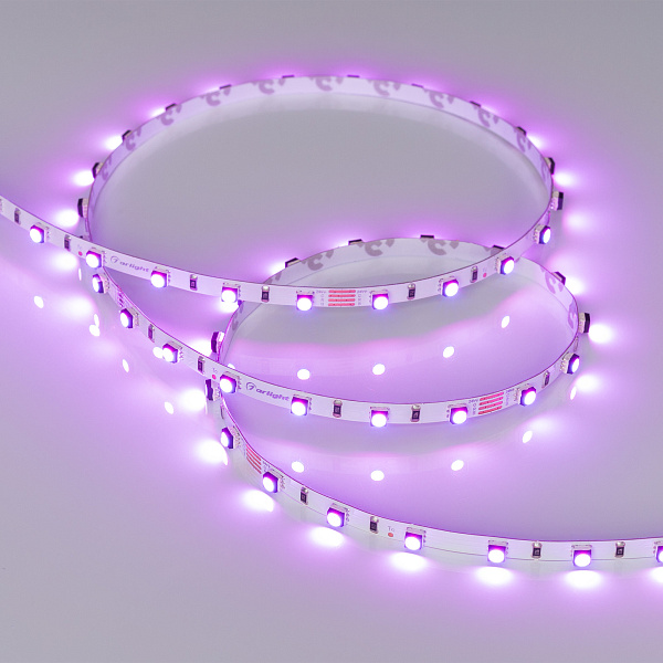 Светодиодная лента MINI-60-24V RGB 5mm (3535, 5m, LUX) (Arlight, 6 Вт/м, IP20) Lednikoff