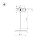 Светильник SP-KOTARO-R450-12W Warm3000 (BK-GR, 36 deg, 230V, TRIAC) (Arlight, IP20 Фетр, 3 года)