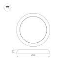 Светильник CL-FIOKK-R180-12W Day4000-MIX (WH, 120 deg, 230V) (Arlight, IP44 Пластик, 3 года) Lednikoff