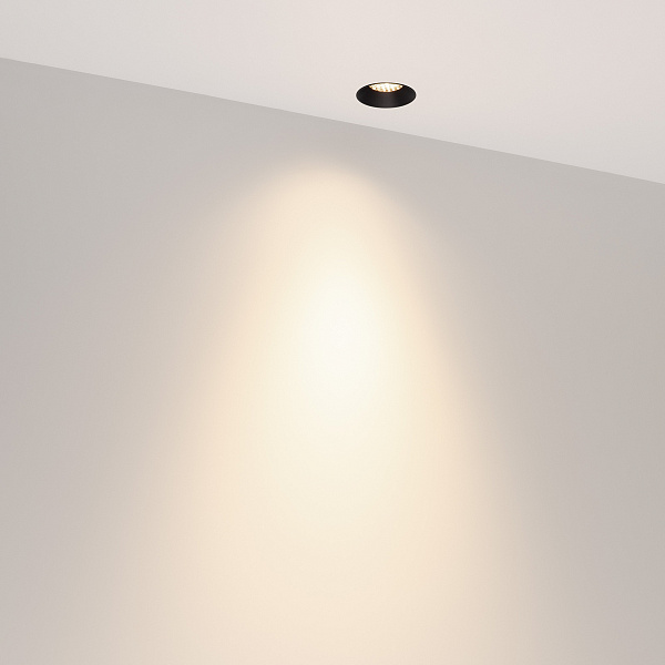 Светильник безрамочный DL-INTRAL-R39-6W Day4000 (Черный RAL9005, 50 deg, 230V) (Arlight, IP20 Металл, 5 лет) Lednikoff