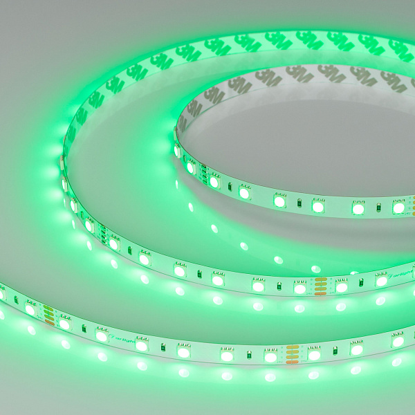 Светодиодная лента RT-B60-10mm 24V RGB (14.4 W/m, IP20, 5060, 5m) (Arlight, Открытый) Lednikoff