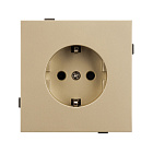 Механизм электрической розетки SCT-TENDO-MEU1-SFPL-GD (230V, 16A) (Arlight, Матовый песочный) Lednikoff
