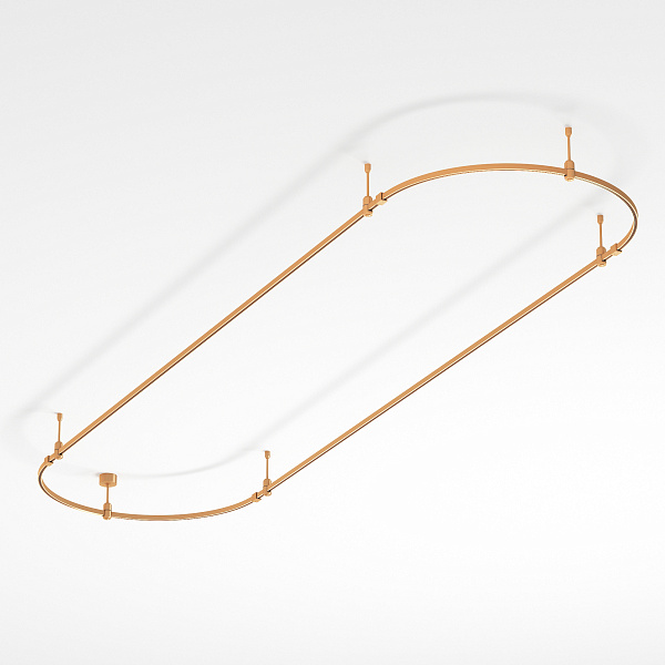 Основание ART-APRIORI-OVAL-ROD-200-3000x1000 (GD) (Arlight, IP20 Металл, 3 года)