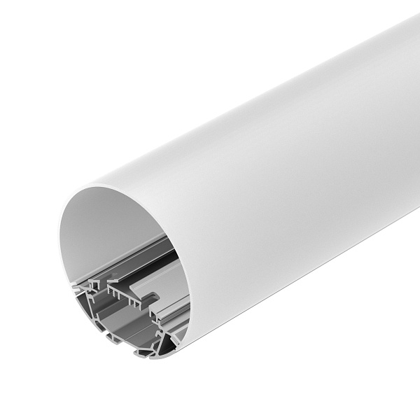 Профиль с экраном SL-ROUND-D90-2500 ANOD+OPAL (Arlight, Алюминий) Lednikoff