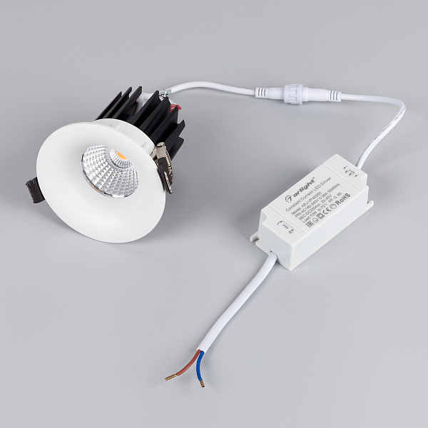 Светильник MS-FOGGY-BUILT-R86-10W Warm3000 (WH, 60 deg, 230V) (Arlight, IP54 Металл, 5 лет) Lednikoff