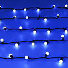 Светодиодная гирлянда ARD-BALL-CLASSIC-D17.5-10000-BLACK-100LED BLUE (230V, 7W) (Ardecoled, IP65) Lednikoff