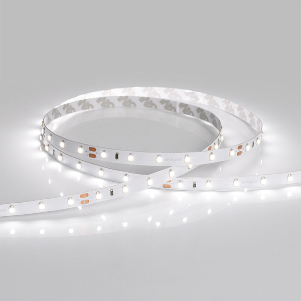 Светодиодная лента RT 2-5000 24V Day5000 (3528, 300 LED, CRI98) (Arlight, 4.8 Вт/м, IP20) Lednikoff