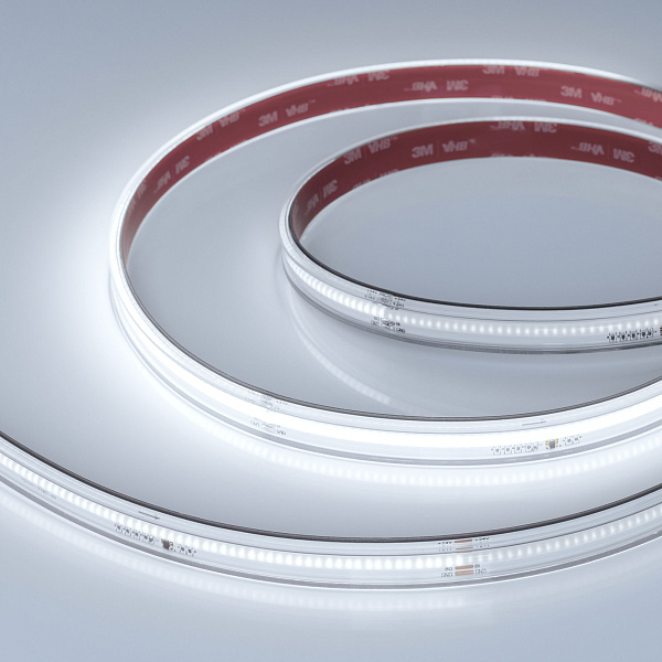 Светодиодная лента герметичная SPI-COB-PS-X378-14mm 24V White6000-PX63-BPT (7 W/m, IP67, 5m) (Arlight, бегущий огонь) Lednikoff