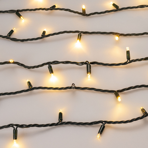 Светодиодная гирлянда ARD-STRING-PRO-1000-GREEN-100LED-PULSE Warm (230V, 7W) (Ardecoled, IP65) Lednikoff