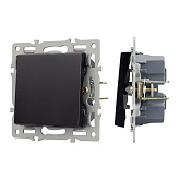 Механизм выключателя одноклавишный перекрёстный SWT-MKX1-PL-BK (250V, 16A) (Arlight, -)