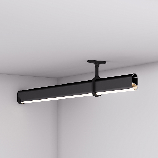 Профиль WARDROBE-1530-2000 ANOD BLACK (Arlight, Алюминий) Lednikoff