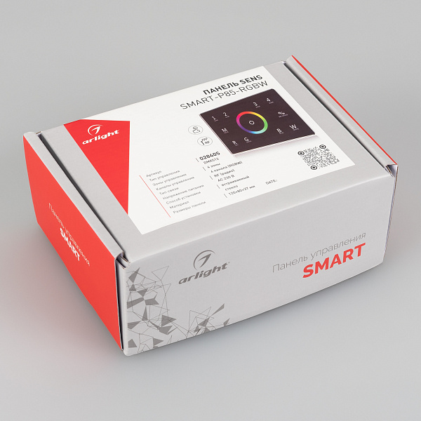Панель Sens SMART-P85-RGBW Black (230V, 4 зоны, 2.4G) (Arlight, IP20 Пластик, 5 лет) Lednikoff