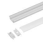 Профиль с экраном ARH-WIDE-F-H10-2000 ANOD+OPAL (Arlight, Алюминий) Lednikoff