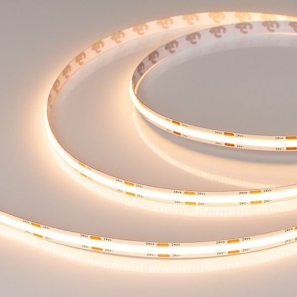 Светодиодная лента COB-X544-8mm 24V Warm2400 (11.5 W/m, IP20, 5m) (Arlight, -) Lednikoff