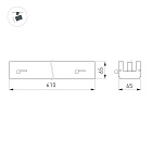 Светильник LGD-LUNGO-4TR-L600-20W-30W Warm3000 (Черный, 120 deg, 230V) (Arlight, IP20 Металл, 5 лет)