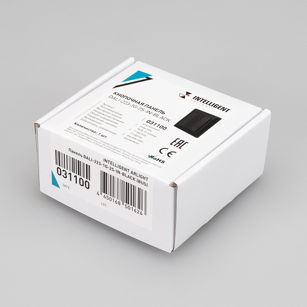 INTELLIGENT ARLIGHT Панель DALI-223-1G-2S-IN-BLACK (BUS) (IARL, -) Lednikoff