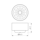 Рефлектор с посадочным кольцом LGD-REFLECTOR-RING-R85 (WH) (Arlight, Металл) Lednikoff