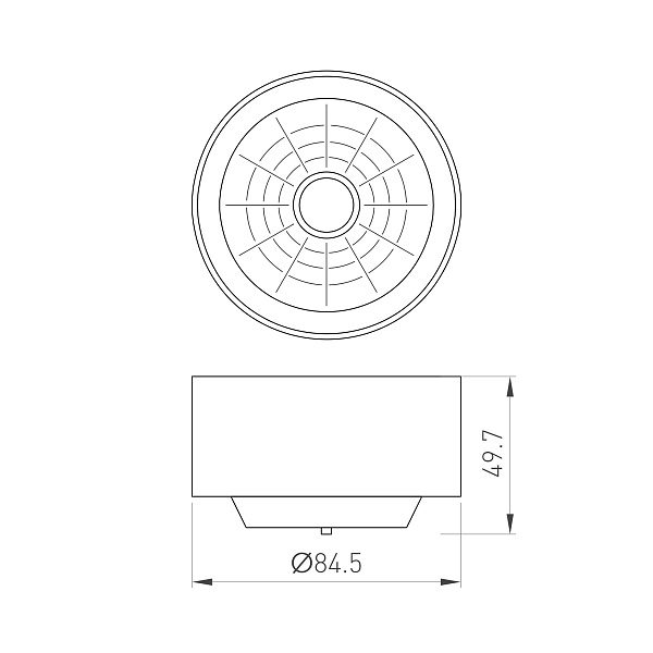 Рефлектор с посадочным кольцом LGD-REFLECTOR-RING-R85 (WH) (Arlight, Металл) Lednikoff