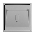 ARL NOBE Выключатель карточный магнитный софт-тач никель SWT-CRD-SFPL-IS (250V, 25A) (Arlight, -) Lednikoff