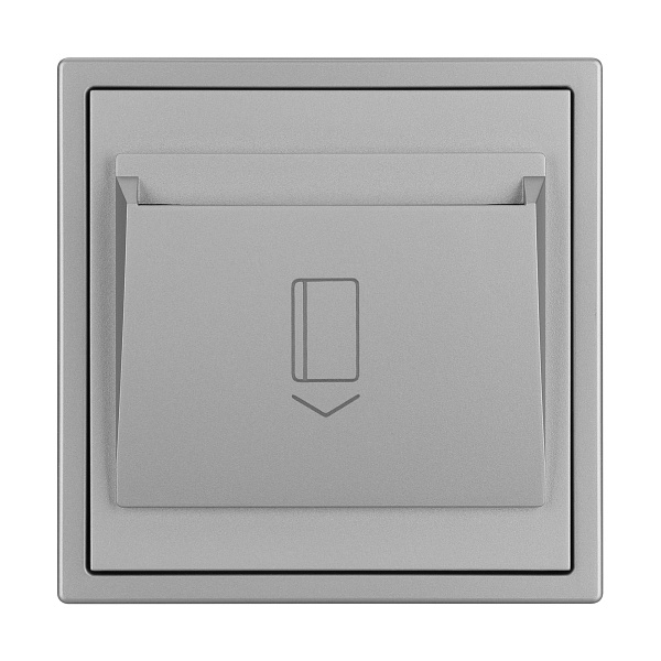 ARL NOBE Выключатель карточный магнитный софт-тач никель SWT-CRD-SFPL-IS (250V, 25A) (Arlight, -) Lednikoff