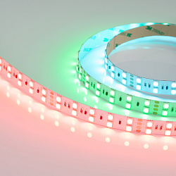 Светодиодная лента RT 2-5000 36V RGB 2X2 (5060, 600 LED, LUX) (Arlight, 26 Вт/м, IP20)