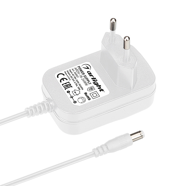 Блок питания ARDV-18-24WW (24V, 0,75A, 18W) (Arlight, Адаптер, 3 года) Lednikoff