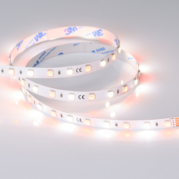 Светодиодная лента RT-B60-10mm 24V RGBW-Day (14.4 W/m, IP20, 5060, 5m) (Arlight, Открытый) Lednikoff
