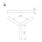 Светильник SP-RAYS-3-HANG-5050-510-34W Day4000 (SL, 120 deg, 230V) IP33 1700lm (Arlight, Металл) Lednikoff
