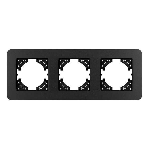 Рамка алюминиевая FRM-AKIRY-SFAL-3-BK (Arlight, -) Lednikoff