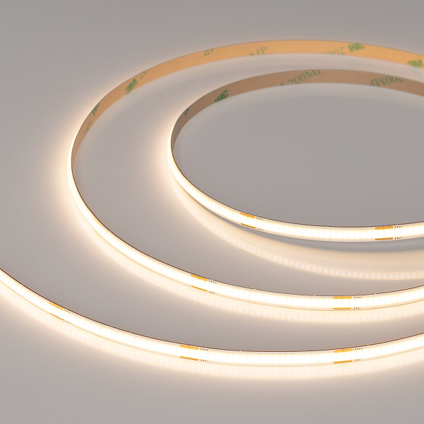 Светодиодная лента COB-X480-6mm 24V Warm3000 (6 W/m, IP20, CSP, 5m) (Arlight, -) Lednikoff