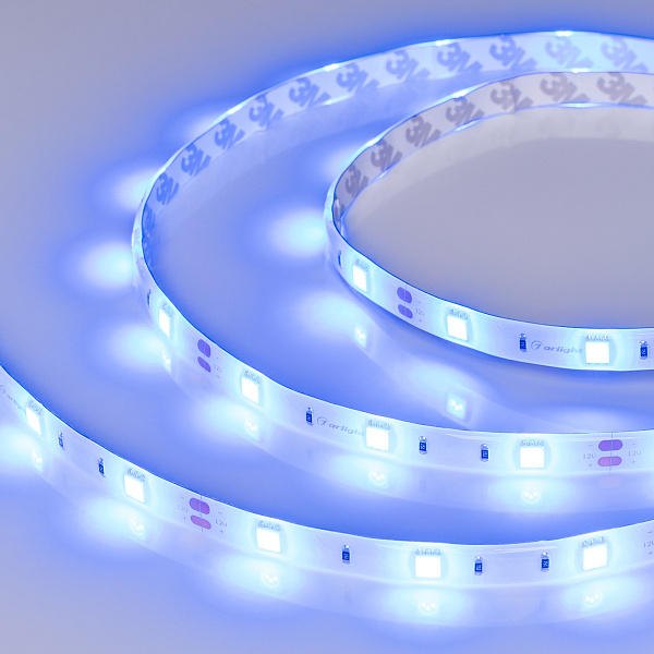 Светодиодная лента герметичная RTW-SE-B30-10mm 12V Blue (7.2 W/m, IP65, 5060, 5m) (Arlight, 7.2 Вт/м, IP65) Lednikoff