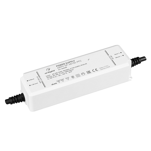 Блок питания ARPV-SP-48150-PFC (48V, 3.12A, 150W) (Arlight, IP67 Пластик, 5 лет) Lednikoff