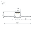 Профиль FANTOM-W12-2000 ANOD (Arlight, Алюминий) Lednikoff