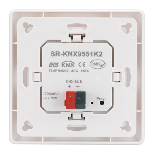 Панель Knob SR-KN9551K2-UP White (KNX, DIM) (Arlight, IP20 Пластик, 3 года) Lednikoff