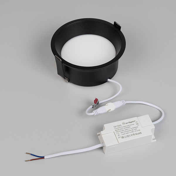 Светильник MS-BREEZE-BUILT-R125-16W Warm3000 (BK, 85 deg, 230V) (Arlight, IP20 Металл, 3 года) Lednikoff
