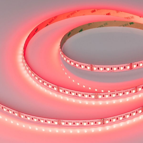 Светодиодная лента RT-H120-10mm 24V RGBW-White-4-in-1 (25 W/m, IP20, 4040, 5m) (Arlight, Открытый) Lednikoff