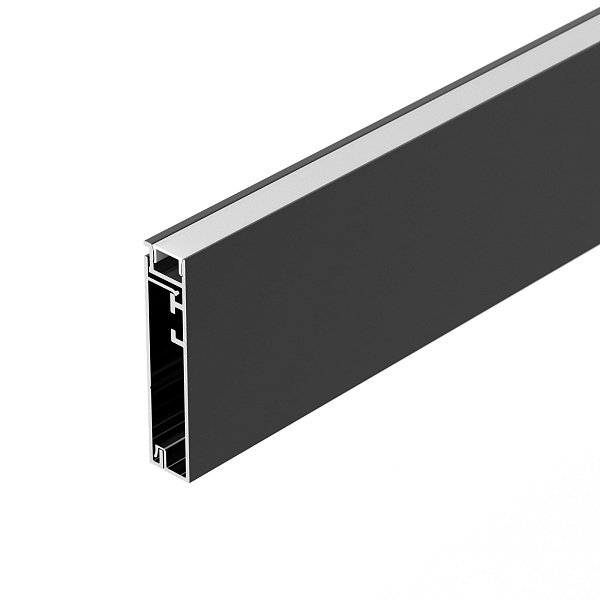 Профиль PLINTUS-H55-2000 BLACK (Arlight, Алюминий) Lednikoff
