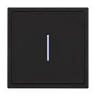 Механизм выключателя одноклавишный непроходной LED SWT-NOBE-MK01-SFPL-L-BK (230V, 10A) (Arlight, Черный оникс) Lednikoff