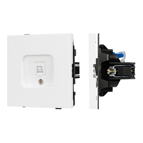 Механизм компьютерной розетки SCT-TENDO-MPC1-PL-WH (RJ-45, CAT6) (Arlight, Белый) Lednikoff